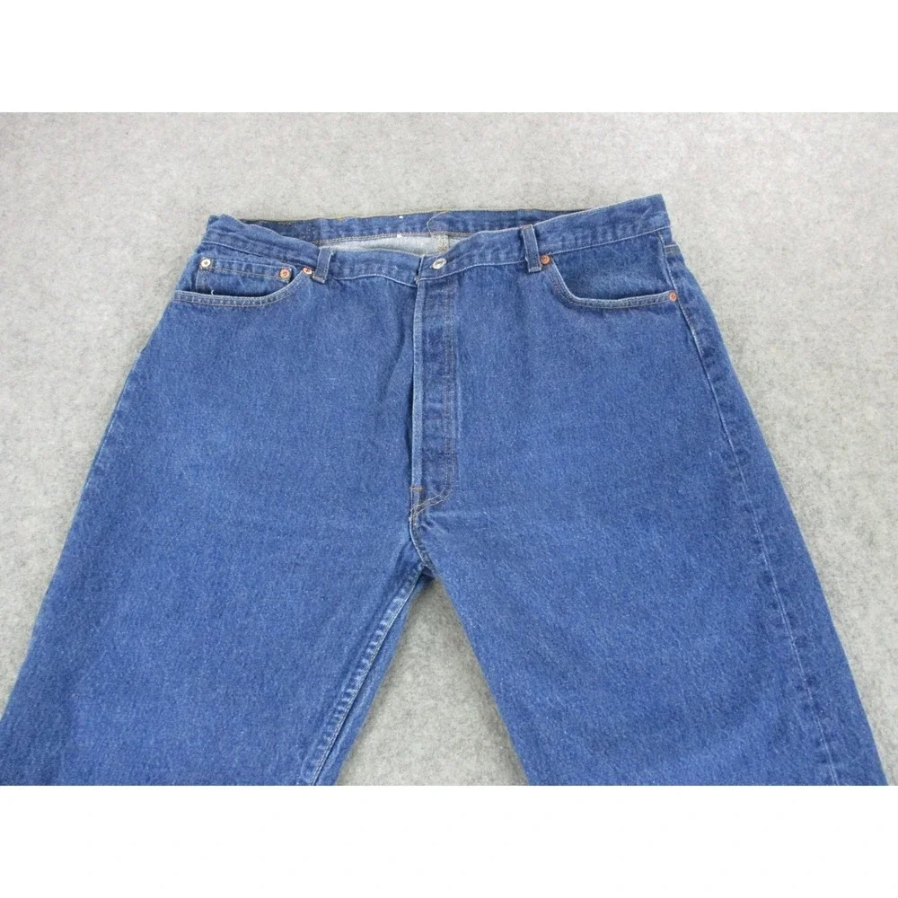VTG Levis 501 Jeans Mens 42x28* Blue XX Straight Button Fly Medium Wash USA 80s